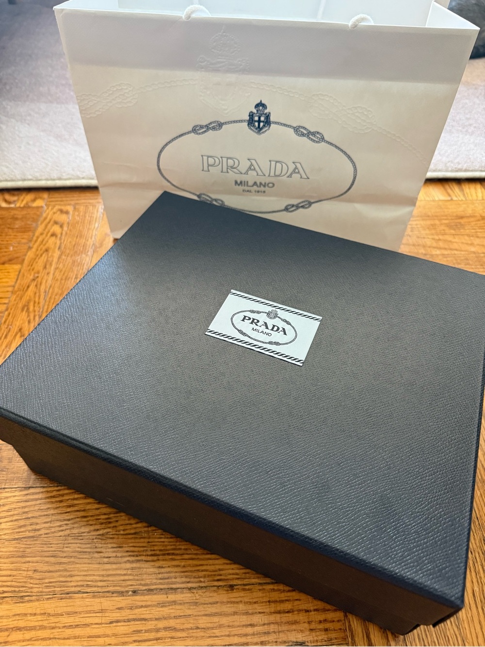 Prada Gift Wrap Set - box, bag, card envelope